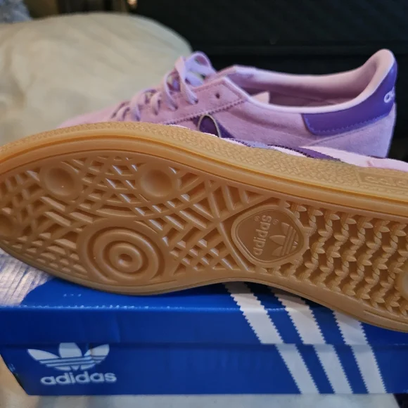 adidas Spezial Women's Suede Sneakers in Pink & Purple with Gum Sole - Picture 3 of 4